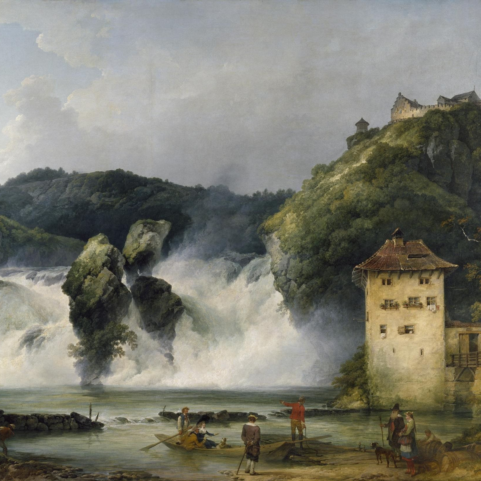 Philip James de Loutherbourg - The Falls of the Rhine at Schaffhausen (1788)